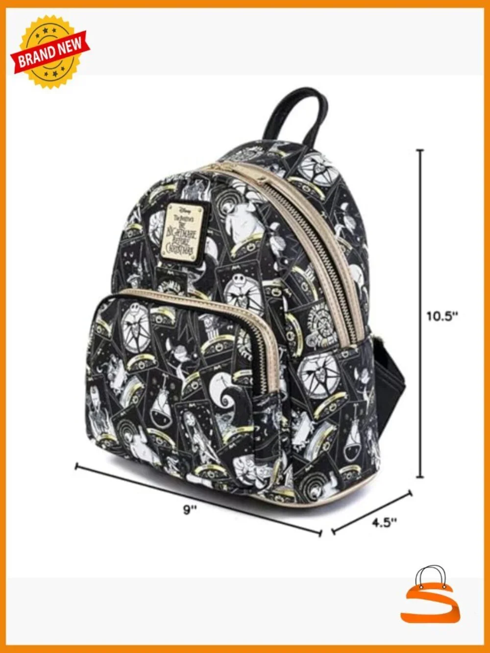 Nightmare Before Christmas Tarot Card Shoulder Bag Purse Double Strap